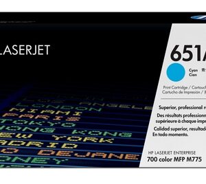 HP 651A CYAN TONER CARTRIDGE
