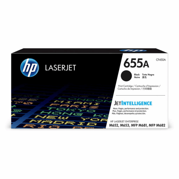 HP 655A BLACK ORIGINAL LASERJET TONER