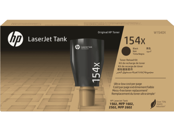 HP 154 A BLACK HIGH YIELD ORIGINAL LASERJET TANK TONER RELOAD KIT