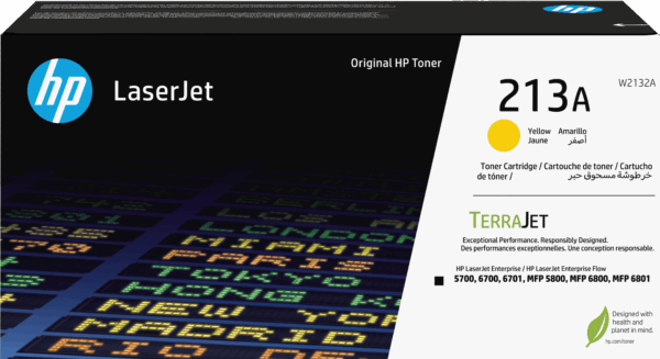 HP 213A YELLOW ORIGINAL LASERJET TONER CARTRIDGE