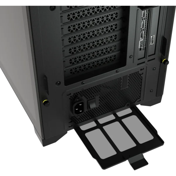 5000X RGB Black Tempered Glass Mid-Tower; 2x 3.5'' |  4x 2.5'' Drive Bays; Up to 360mm Radiator compatible; 3x 120mm fan incl - Image 5