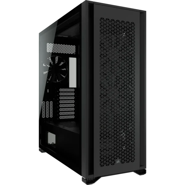 7000D Airflow Black Tempered Glass Mid-Tower; 6x 3.5'' |  4x 2.5'' Drive Bays ; 480mm Radiator Compatible; 3x140mm fan incl - Image 19