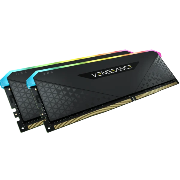Corsair VENGEANCE RGB RS 64GB (2 x 32GB) DDR4 DRAM 3600MHz C16 Memory Kit; 18-22-22-42; 1.2V; Black
