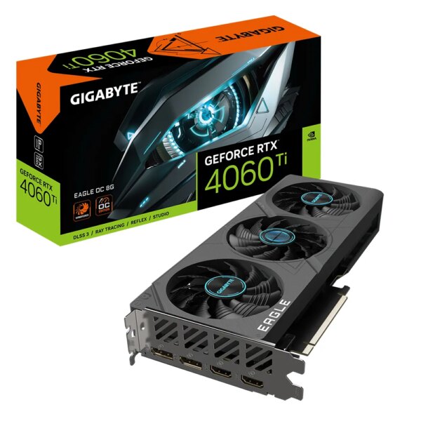 GIGABYTE nVidia GeForce RTX 4060Ti Eagle OC - 8GB GDDR6; 128-Bit Memory Bus; 2x HDMI; 2x DisplayPort; Min 500W PSU. - Image 10