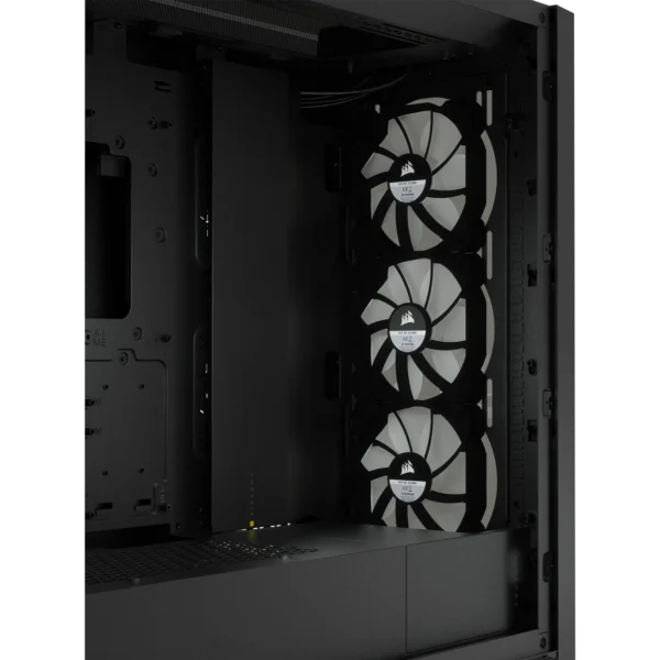 5000X RGB Black Tempered Glass Mid-Tower; 2x 3.5'' |  4x 2.5'' Drive Bays; Up to 360mm Radiator compatible; 3x 120mm fan incl - Image 22