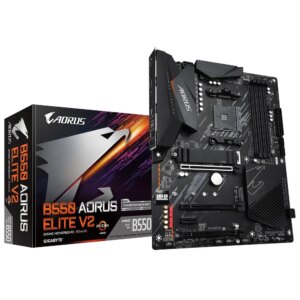 GIGABYTE Motherboard Aorus AMD B550 Chipset for 3rd/4th/5th Generation AMD Ryzenâ„¢ AM4 4x Dual DDR4; 2x M2; HDMI; DP; ATX
