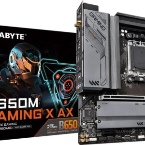 GIGABYTE Motherboard AMD B650 Gaming Chipset for AMD AM5; 4x DDR5; 3x M2; HDMI/DP; ATX; WiFi.