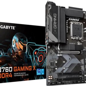 GIGABYTE Motherboard IntelÂ® B760 Chipset for LGA 1700; 4x DDR4; 3x M2; HDMI/DP; ATX.