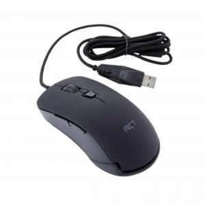 RCT Optical USB Mouse Black 3200 DPI - Wired