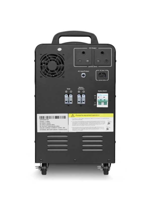 RCT MEGAPOWER 1KVA/1000W UPS INVERTER TROLLEY WITH 1 X 100AH GEL BATTERY (Warranty Electronics- 1 year; Batteries 6 Month)