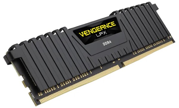 Corsair VENGEANCEÂ® LPX 16GB (1 x 16GB) DDR4 DRAM 3000MHz C16 Memory Kit; 16-20-20-38; 1.2V; Black