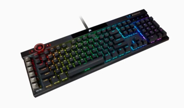Corsair K100 RGB Optical-Mechanical Wired CORSAIR OPX Switch Keyboard with RGB Backlighting â€“ Black. - Image 15