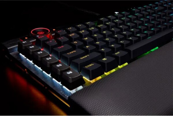 Corsair K100 RGB Optical-Mechanical Wired CORSAIR OPX Switch Keyboard with RGB Backlighting â€“ Black. - Image 45