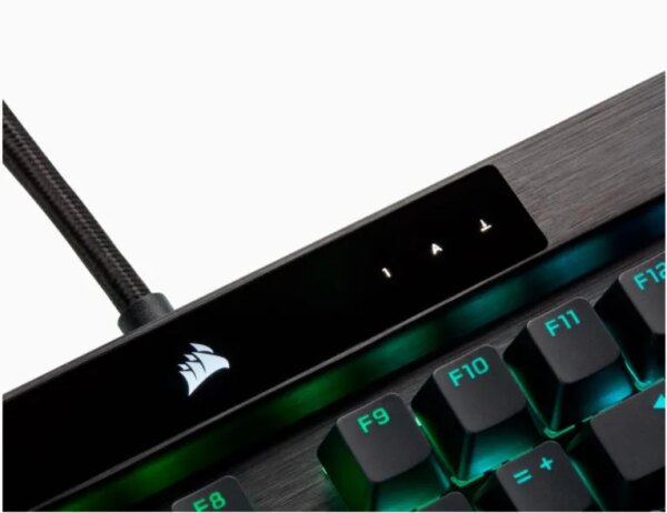 Corsair K100 RGB Optical-Mechanical Wired CORSAIR OPX Switch Keyboard with RGB Backlighting â€“ Black. - Image 22