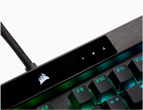 Corsair K100 RGB Optical-Mechanical Wired CORSAIR OPX Switch Keyboard with RGB Backlighting â€“ Black. - Image 31