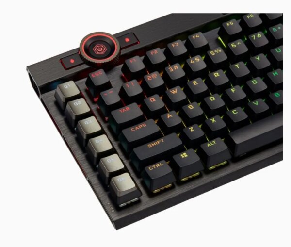 Corsair K100 RGB Optical-Mechanical Wired CORSAIR OPX Switch Keyboard with RGB Backlighting â€“ Black. - Image 8