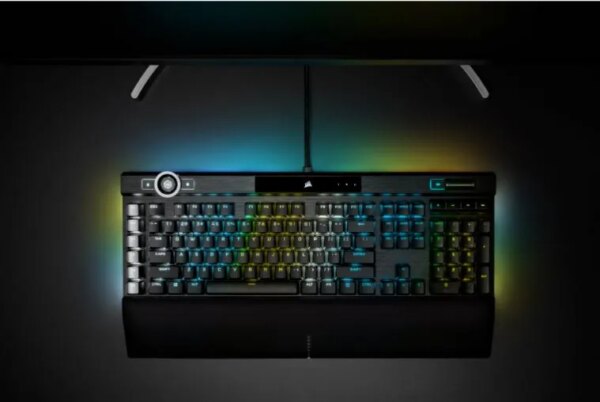 Corsair K100 RGB Optical-Mechanical Wired CORSAIR OPX Switch Keyboard with RGB Backlighting â€“ Black. - Image 53