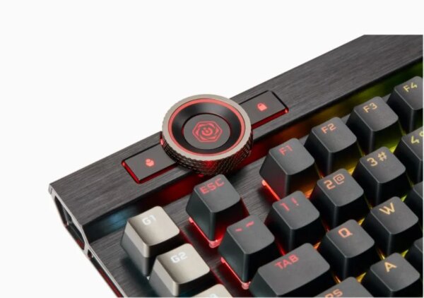 Corsair K100 RGB Mechanical Wired CHERRY MX SPEED Switch Keyboard with RGB Backlighting â€“ Black. - Image 50