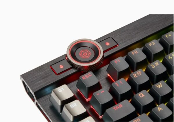 Corsair K100 RGB Mechanical Wired CHERRY MX SPEED Switch Keyboard with RGB Backlighting â€“ Black. - Image 16