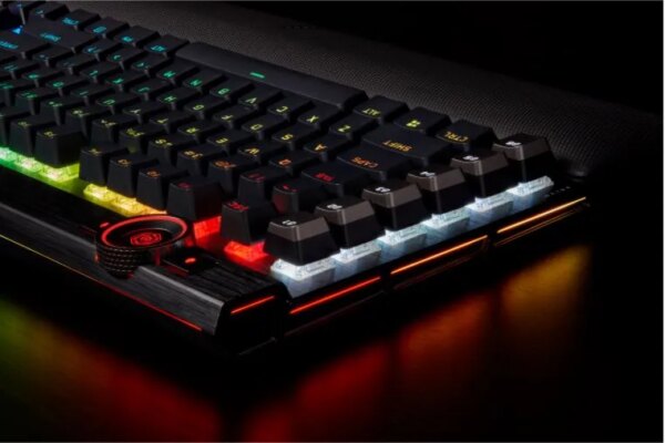 Corsair K100 RGB Mechanical Wired CHERRY MX SPEED Switch Keyboard with RGB Backlighting â€“ Black. - Image 17