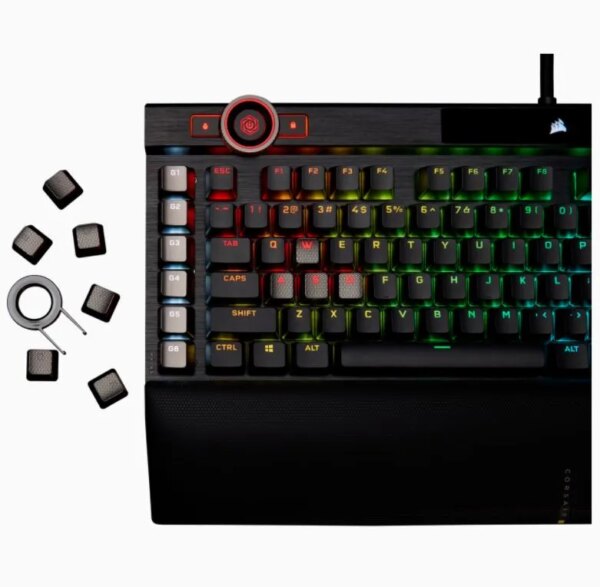 Corsair K100 RGB Mechanical Wired CHERRY MX SPEED Switch Keyboard with RGB Backlighting â€“ Black. - Image 41