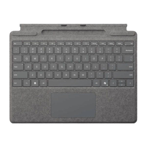 MICROSOFT SURFACE PRO TYPE COVER WITH PEN STORAGE PLATINUM - NO PEN INCLUDED