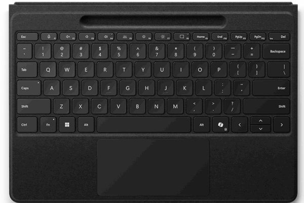 MICROSOFT SURFACE PRO FLEX TYPE COVER - BLACK - NO PEN INCLUDED