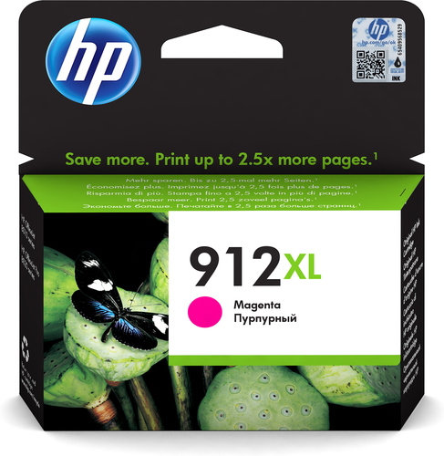 HP 912XL High Yield Magenta Original Ink Cartridge - Vibrant Color Printing for HP Printers