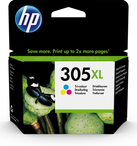 HP 305XL High Yield Tri-Color Original Ink Cartridge for HP 2720 and 4120 Printers - Premium Quality Printing