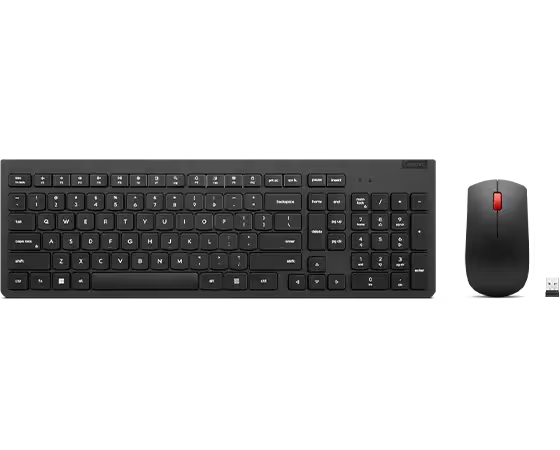 Lenovo Essential Wireless Keyboard and Mouse Combo - Ergonomic Design