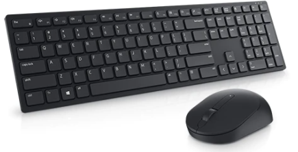 Dell Pro Wireless Keyboard and Mouse KM5221W - US International QWERTY - Ergonomic Design