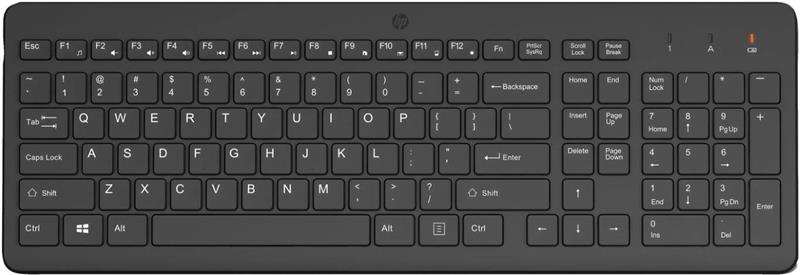 HP 225 Wireless Keyboard - Sleek Design