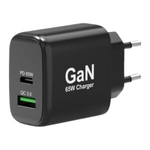 Port Connect 65W GaN Type-C and USB-A Fast Charger