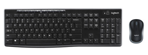 Logitech MK270 Wireless Keyboard and Mouse Combo - Sleek Black Design
