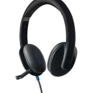 Logitech H540 USB Headset - Comfortable Over-Ear Design with Noise-Canceling Microphone - Black