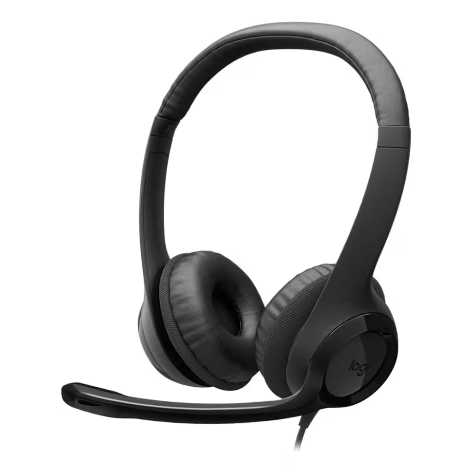 Logitech H390 USB-C Computer Headset with Noise-Cancelling Mic