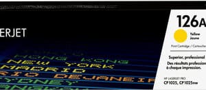 HP 126A Yellow LaserJet Print Cartridge for Color LaserJet CP1025 - High-Quality
