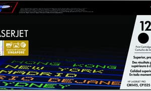 HP 128A Black Toner Cartridge - High Yield Compatible for HP LaserJet Printers - Crisp