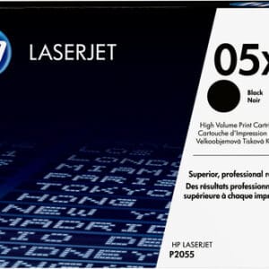 HP 05X High Capacity Black Toner Cartridge - Compatible with HP LaserJet Printers for Crisp