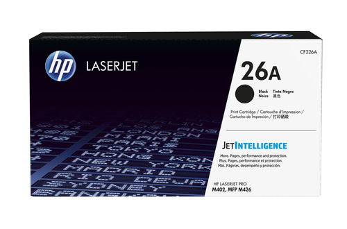 HP 26A Black LaserJet Toner Cartridge for M402 and MFP M426 Printers - High Yield