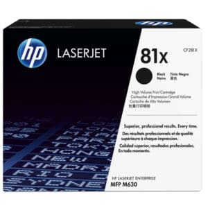 HP 81X Black Toner Cartridge - High Yield