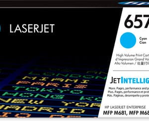 HP 657X High Yield Cyan Original LaserJet Toner Cartridge - Compatible with HP LaserJet Printers for Vibrant Color Printing