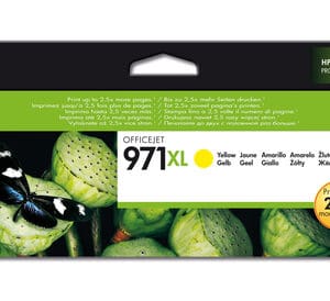 HP 971XL Yellow Ink Cartridge for OfficeJet Pro Printers - High Yield