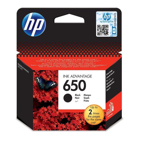 HP 650 Black Ink Cartridge - High Yield