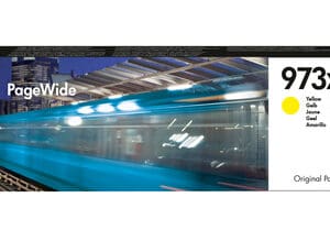 HP 973X High Yield Yellow Original PageWide Ink Cartridge - Exceptional Print Quality and High Page Yield
