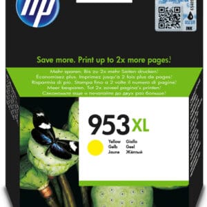 HP 953XL High Yield Yellow Ink Cartridge - Original HP Ink for Exceptional Print Quality
