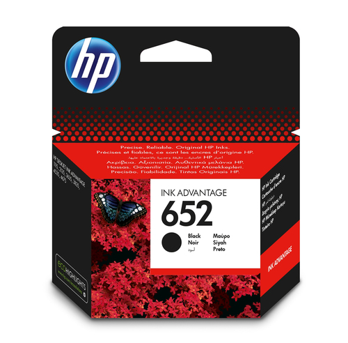 HP 652 Black Ink Cartridge for DeskJet 3835 - High-Quality Print Performance