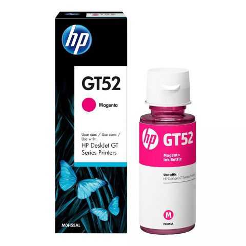 HP GT52 Magenta Original Ink Bottle for High-Quality Printing - Compatible with HP Ink Tank Printers