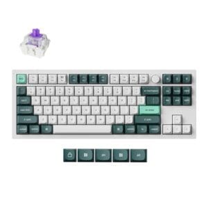 Keychron Q3 HE QMK 80% Wireless Custom Mechanical Keyboard (Nebula Switch) - Shell White