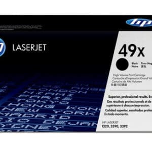 HP 49X High Capacity Black Toner Cartridge - Compatible with HP LaserJet Printers for Crisp